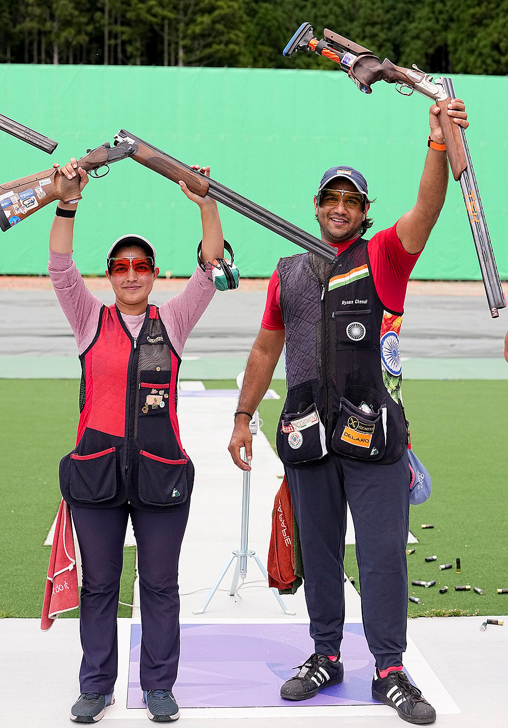 Asian Games 2026 India shooting gold medal images