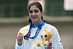 | Photo: AP/Lee Jin-man : India's Parveen Hooda poses with her gold medal during the medal ceremony for the women's 65kg boxing event at the Asian Games in Nishio, Aichi prefecture, Japan, Friday, Oct. 2, 2026. 
