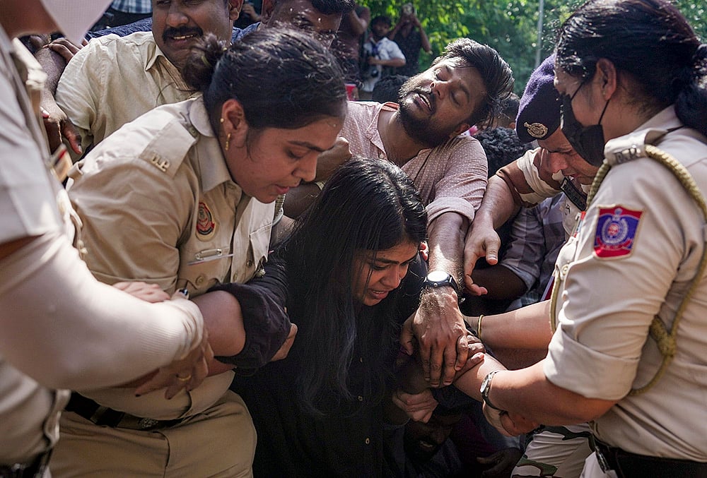 Delhi Protest against gyanesh kumar