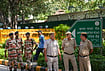 Security Tightened At Election Commission HQ In New Delhi Ahead Of INDIA Bloc Protest Over SIR
| Photo: PTI/Karma Bhutia : Security personnel stand guard