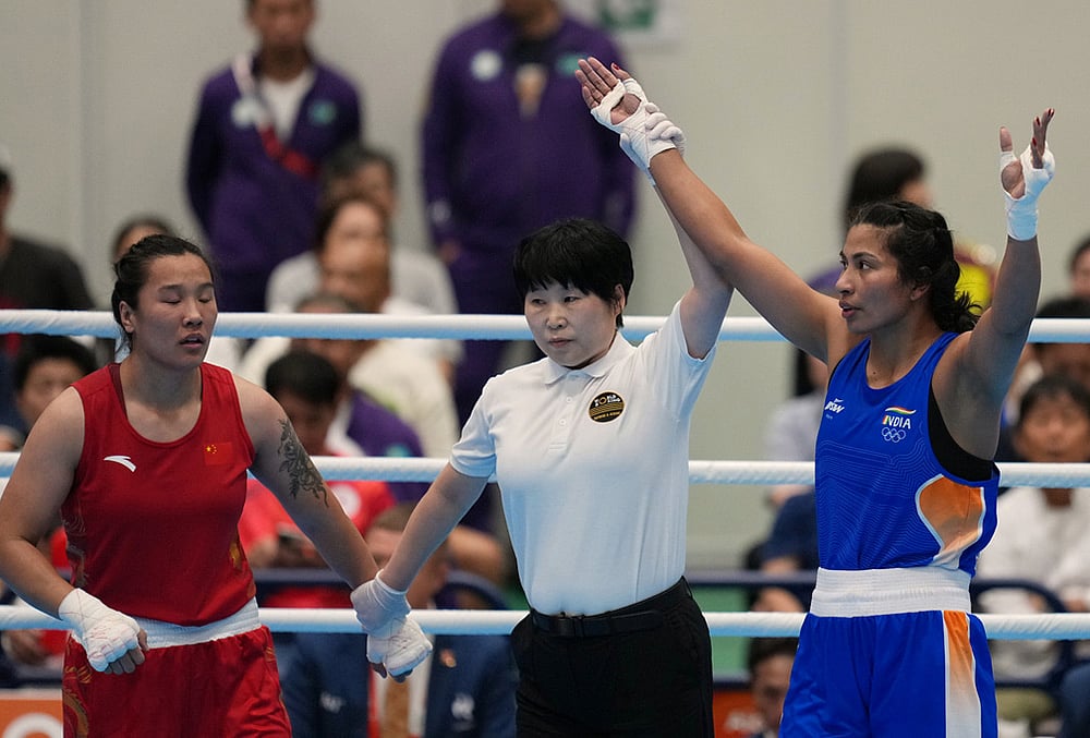 Womens 75kg middleweight boxing Asian Games
