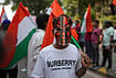 | Photo: AP/Rafiq Maqbool : A supporter of the Cockroach Janta Party wears a mask as he takes part in a protest against Chief Election Commissioner Gyanesh Kumar and call for the suspension of the Special Intensive Revision (SIR) of electoral rolls in Mumbai, Friday, Oct. 2, 2026. 
