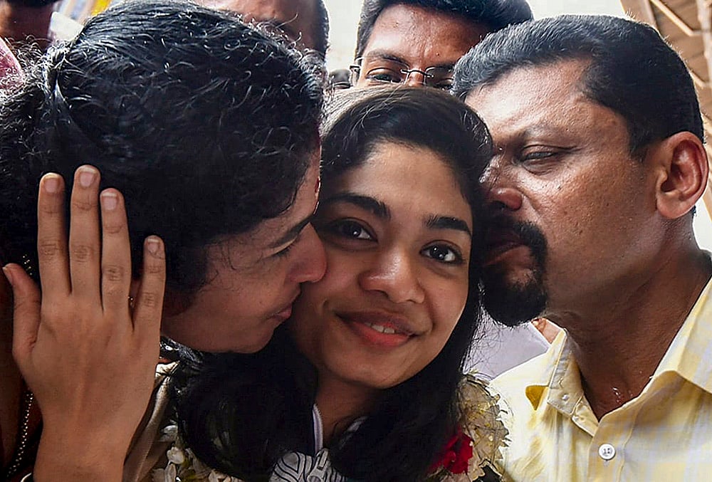 Asian Games double silver medallist Vidarsa Vinod arrives in Kozhikode