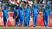 bcci/X : India national team cricketers celebrating after a wicket during India vs Pakistan Asian Games 2026 final. 