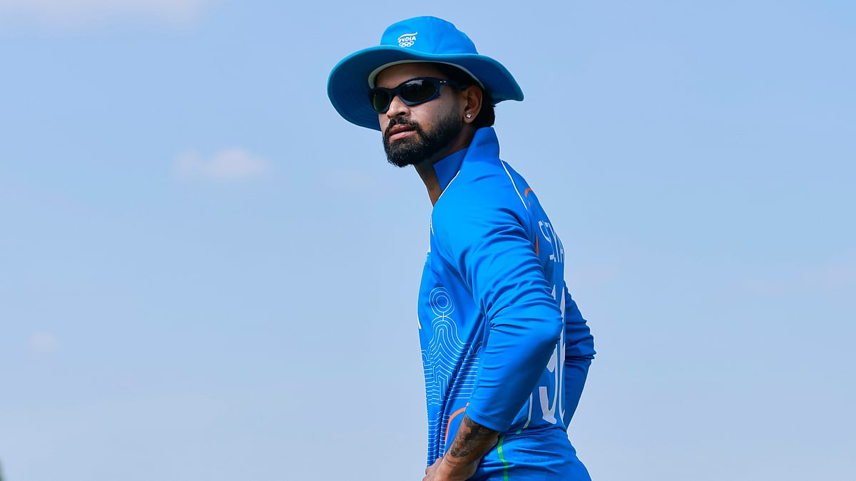 India captain Shreyas Iyer at the toss during the India vs Pakistan Asian Games 2026 match.  - null