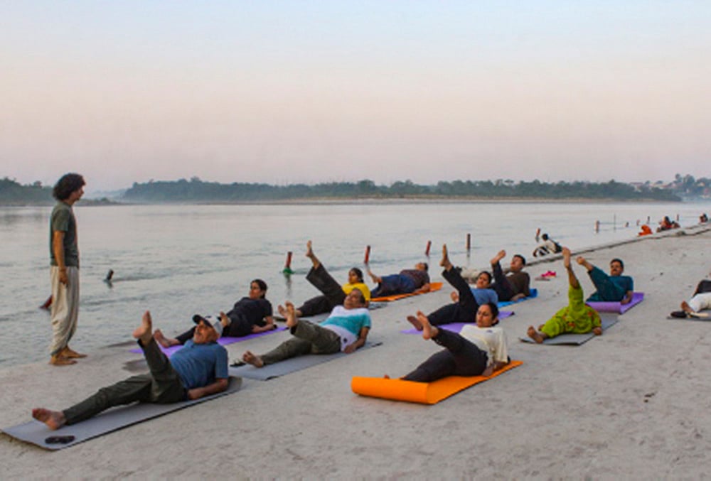 Yoga at Triveni Ghat