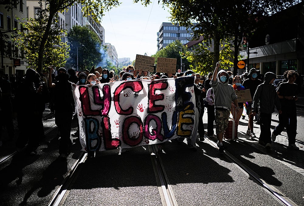 Lycée protests France