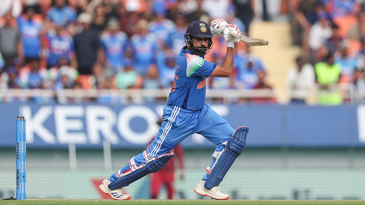 | Photo: X/BCCI : Rohit Sharma bring 63rd fity of his ODI career