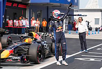 | Photo: AP/Aijaz Rahi : Red Bull driver Max Verstappen of the Netherlands celebrates after setting the pole position during the qualifying session ahead of the Bahrain Grand Prix in Sepang, Malaysia, Saturday, Oct. 3, 2026. 