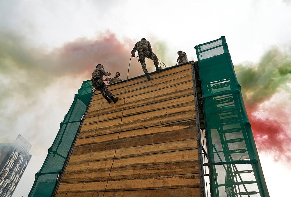 Iran military training center opening