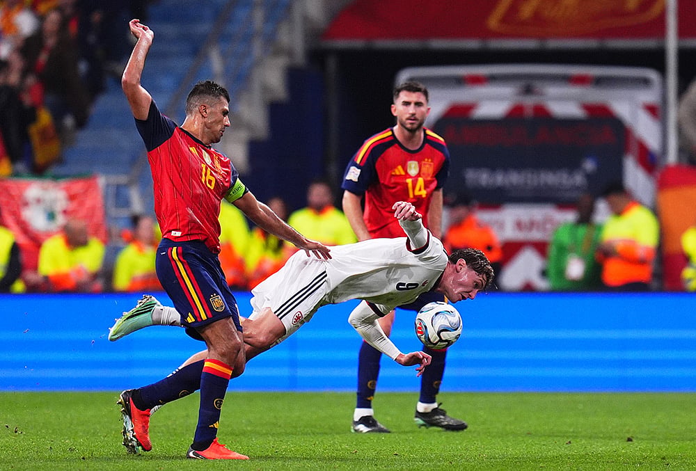 Spain vs Czechia UEFA Nations League football highlights-Spains Rodri