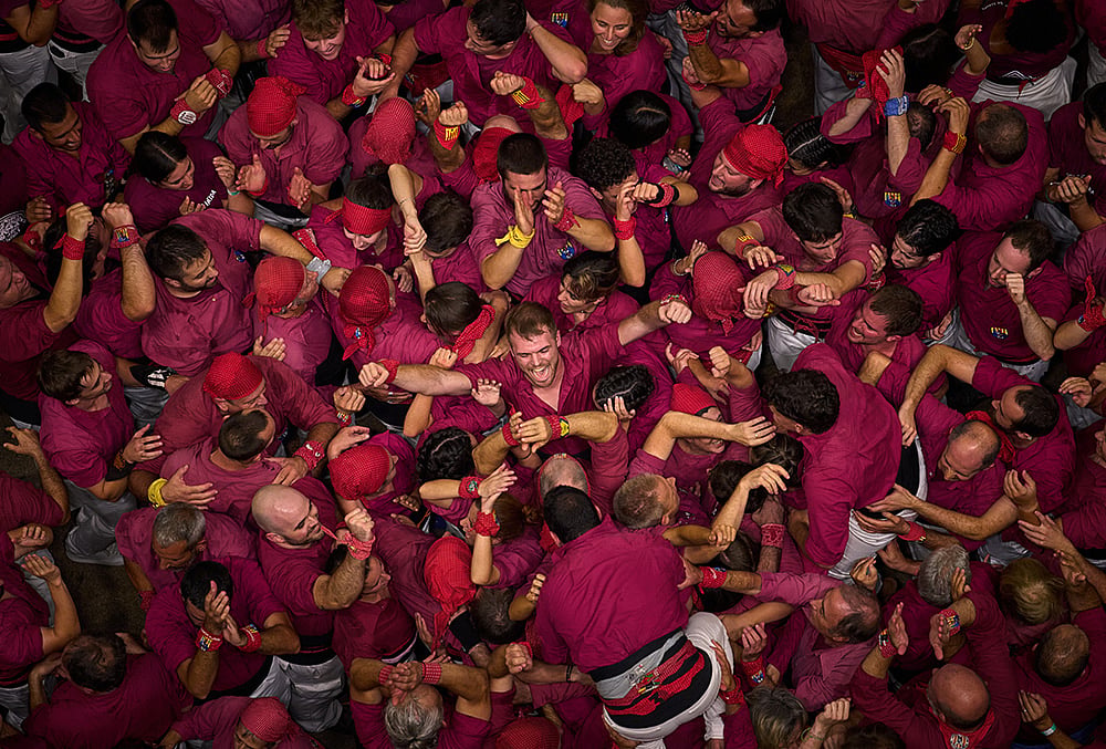 Spain Catalonia Human Tower photos