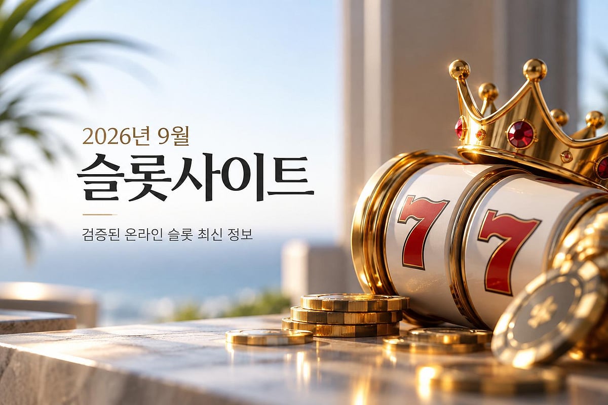 2026년 9월 슬롯사이트 순위 - 검증된 온라인 슬롯 최신 정보