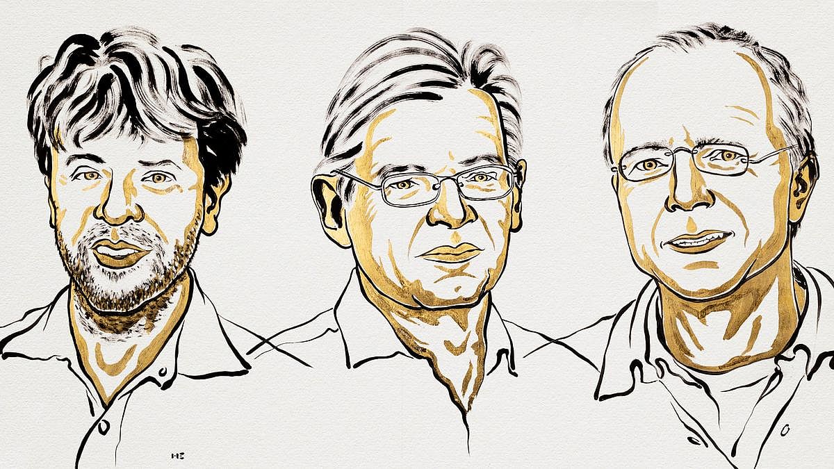 Karl ​Deisseroth, Peter Hegemann and Georg Nagel.  - X/@NobelPrize