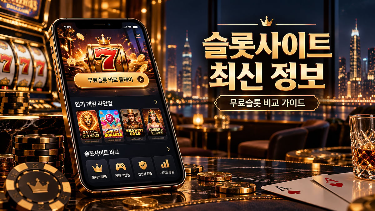 슬롯사이트 최신 정보｜무료슬롯·게임 라인업·검증 기준 한눈에