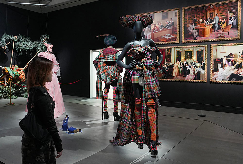 A dress Ensemble from Anglomania collection autumn/winter 1993 by Vivienne Westwood