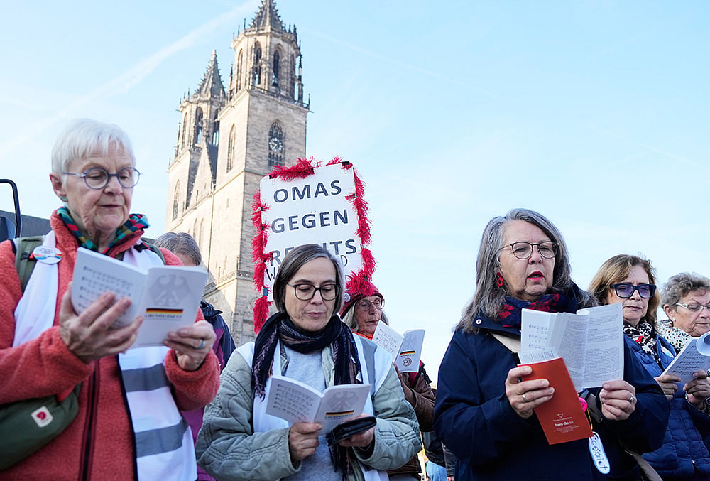 Mass protests Germany AfD