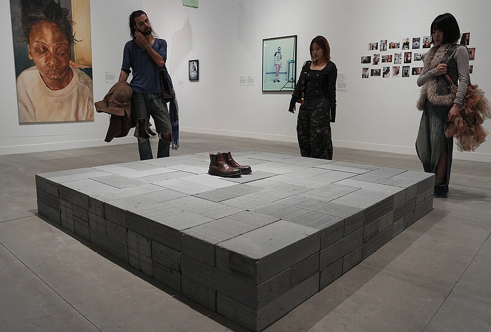 A sculpture 1-123-123-12-12 by Sarah Lucas