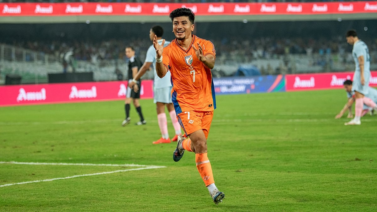 Anirudh Thapa scored the equaliser for India against Uruguay - | Photo: X/Indianfootball