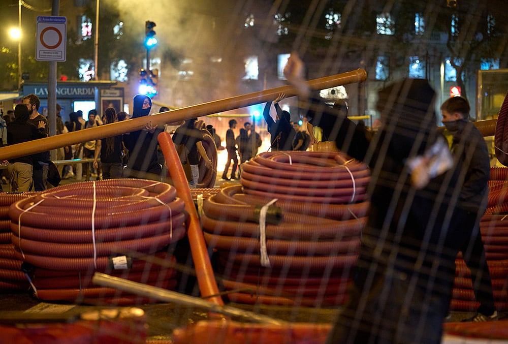 Barcelona housing protest