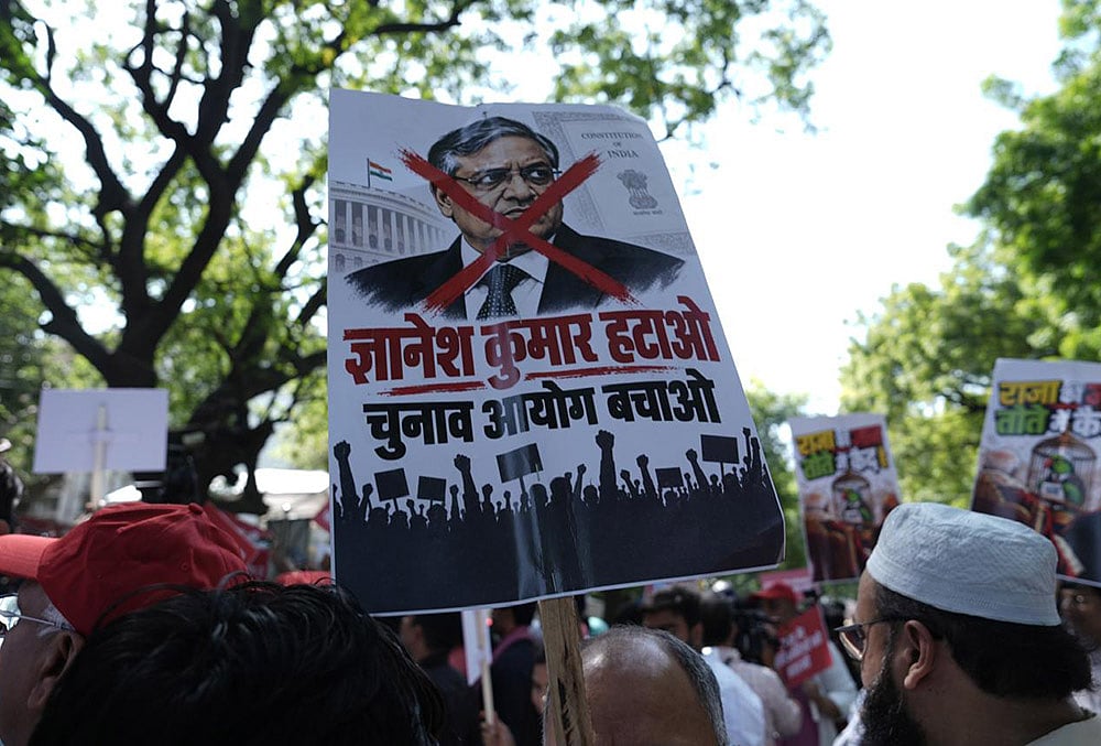 Save Democracy march Central Delhi