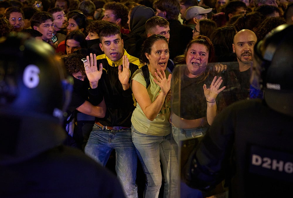 Spain Housing protest
