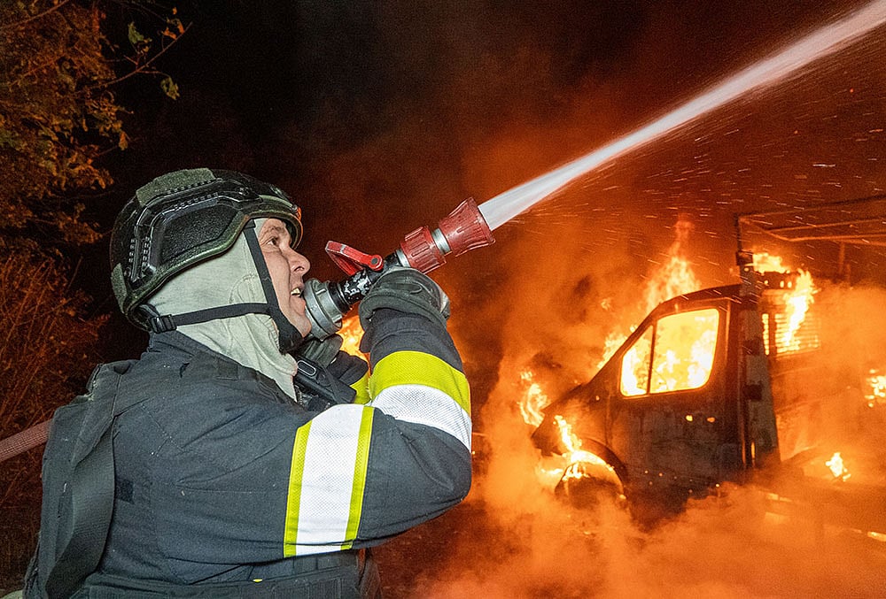 Russian drone attack Kharkiv
