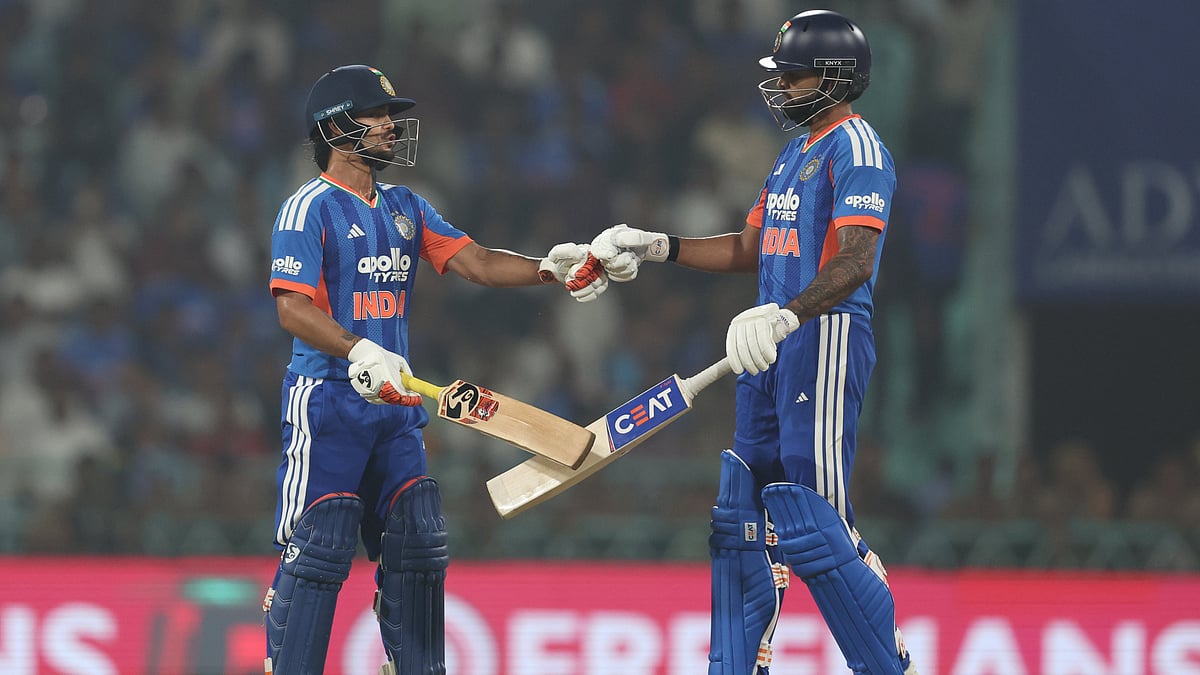 X/BCCI : Ishan Kishan and Shreyas Iyer during the India vs West Indies 1st T20I in Lucknow