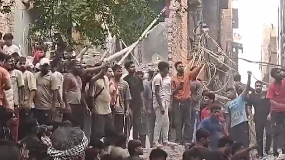 Multi-Storey House Collapses In Delhi’s New Seemapuri - PTI
