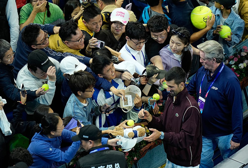 Novak Djokovic vs Alex de Minaur China Open tennis