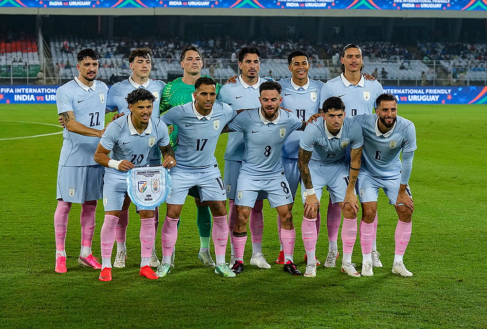 India vs Uruguay international friendly highlights Uruguays players