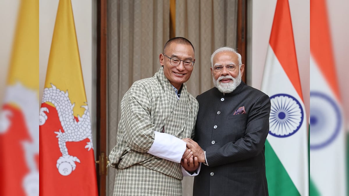 Prime Minister Narendra Modi with Tshering Tobgay, Prime Minister of Bhutan (File Photo) - X@BJP4India