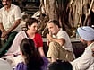 X : Rahul and Priyanka Gandhi staged a sit-in after police detained several Opposition MPs.