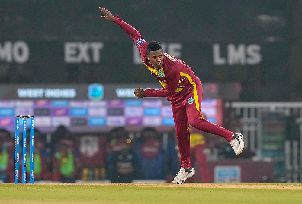 India vs West Indies 1st T20 highlights West Indies Akeal Hosien