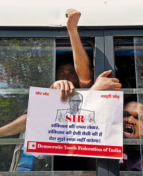 The Big Fight: Detained protesters at Jantar Mantar in Delhi