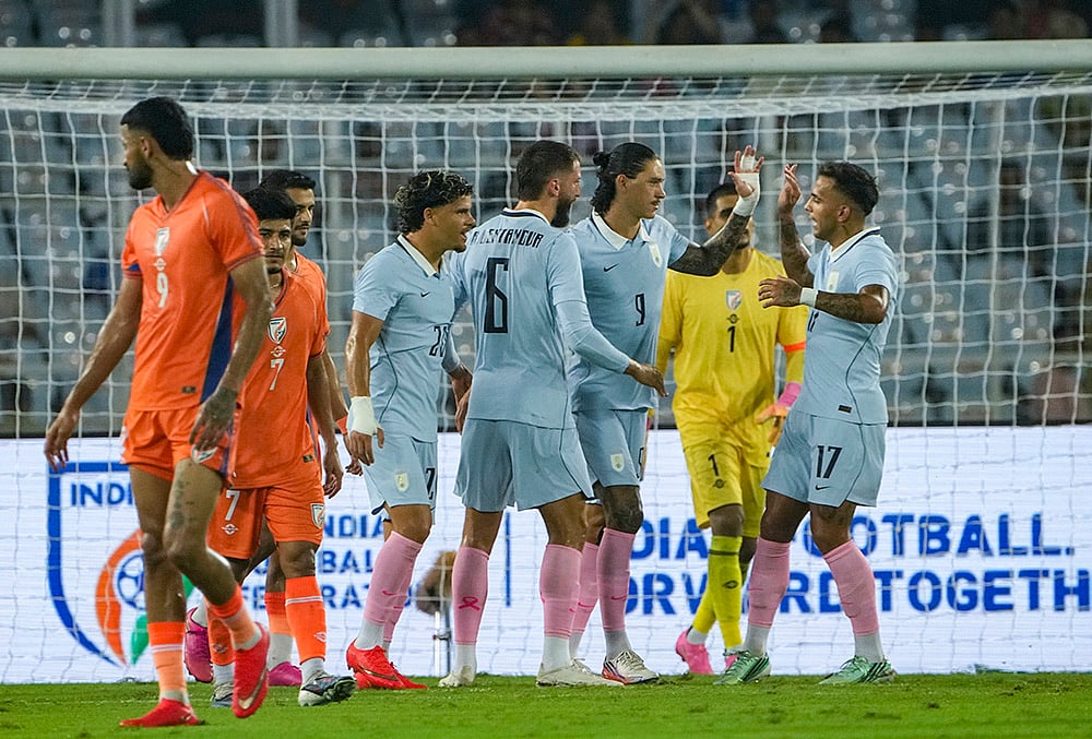 India vs Uruguay international friendly highlights Uruguays Darwin Nunez