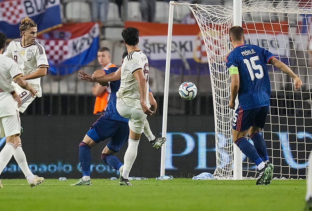 Spain vs Croatia UEFA Nations League highlights Spains Mikel Merino,