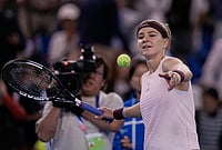 Karolína Muchová Edges Naomi Osaka on Ninth Match Point In 2-Hour 52-Minute Epic | Photo: AP/Andy Wong : Karolina Muchova, of the Czech Republic, hits the ball into the crowd after winning the fourth round of the women's singles match against Naomi Osaka, of Japan at the China Open tennis tournament in Beijing, Tuesday, Oct. 6, 2026.