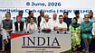 Rahul Gandhi, Kharge And Mamata Banerjee To Meet President Amid INDIA Bloc Protest (PTI Photo/Salman Ali) : Lok Sabha LoP Rahul Gandhi, Congress President Mallikarjun Kharge, Samajwadi Party MP Akhilesh Yadav, TMC supremo Mamata Banerjee and others during a press conference after the INDIA bloc meeting