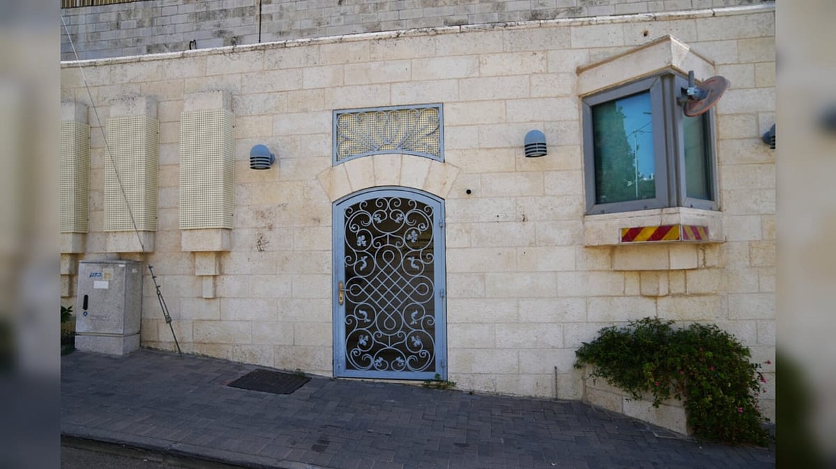 Main entrance to the British Consulate is seen after the sign outside the consulate was taken down, in east Jerusalem - AP Photo/Mahmoud Illean