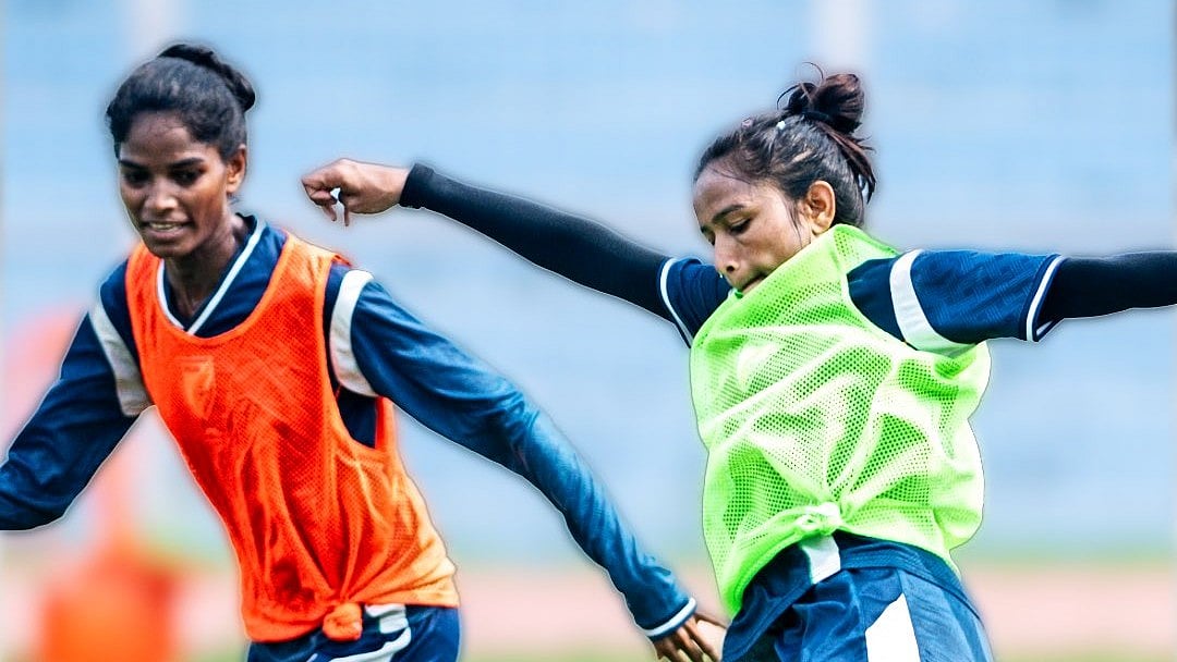 IndianFootball/X : India Women in training ahead of FIFA Friendly match against Russia at Kolkata. 