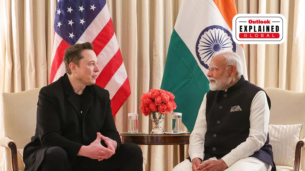 PM Narendra Modi With Elon Musk -  | File Photo