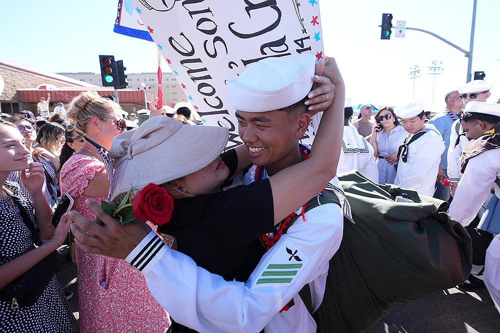 Abraham Lincoln Aircraft Carrier Returns Home