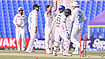| Photo: X/ACBMedia : Afghanistan and Bangladesh players in action in the one off Test. 