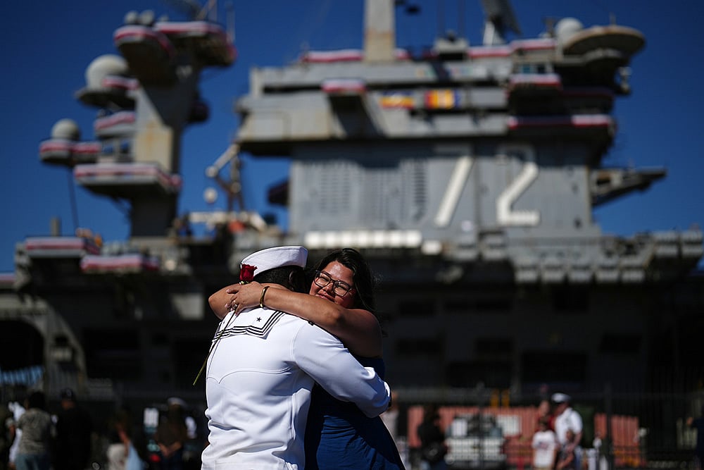 USS Lincoln Aircraft Carrier Returns Home
