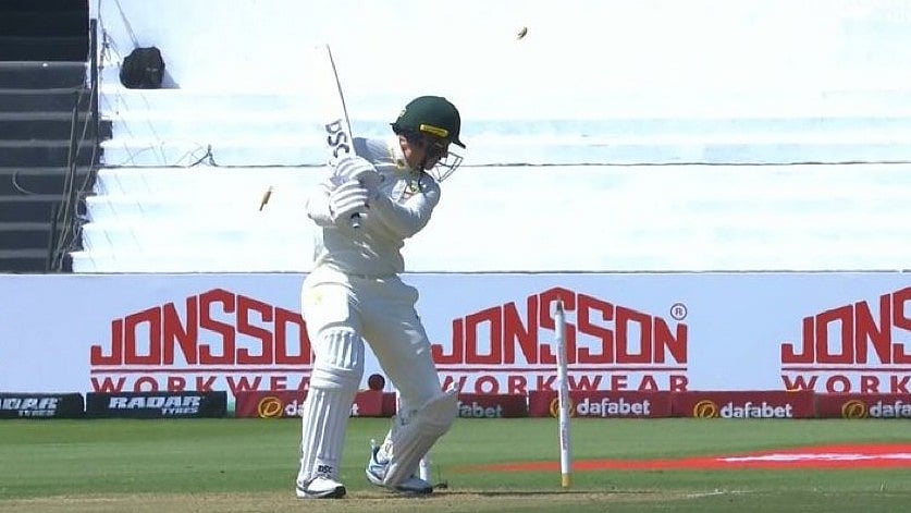 Nic Maddinson was dismissed by Marco Jansen on 0 off 33 ball. - | Photo: Fancode (Screengrab)