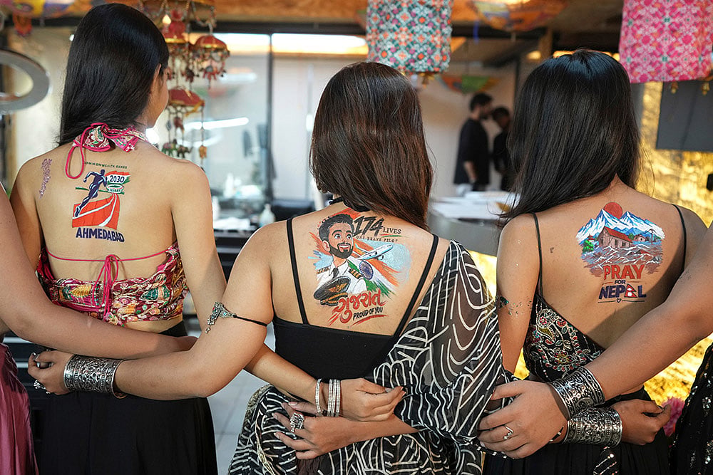 Temporary Back Tattoo