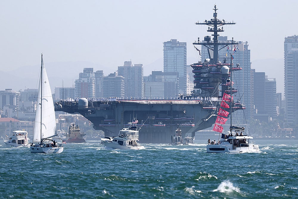 Abraham Lincoln Aircraft Carrier Returns Home