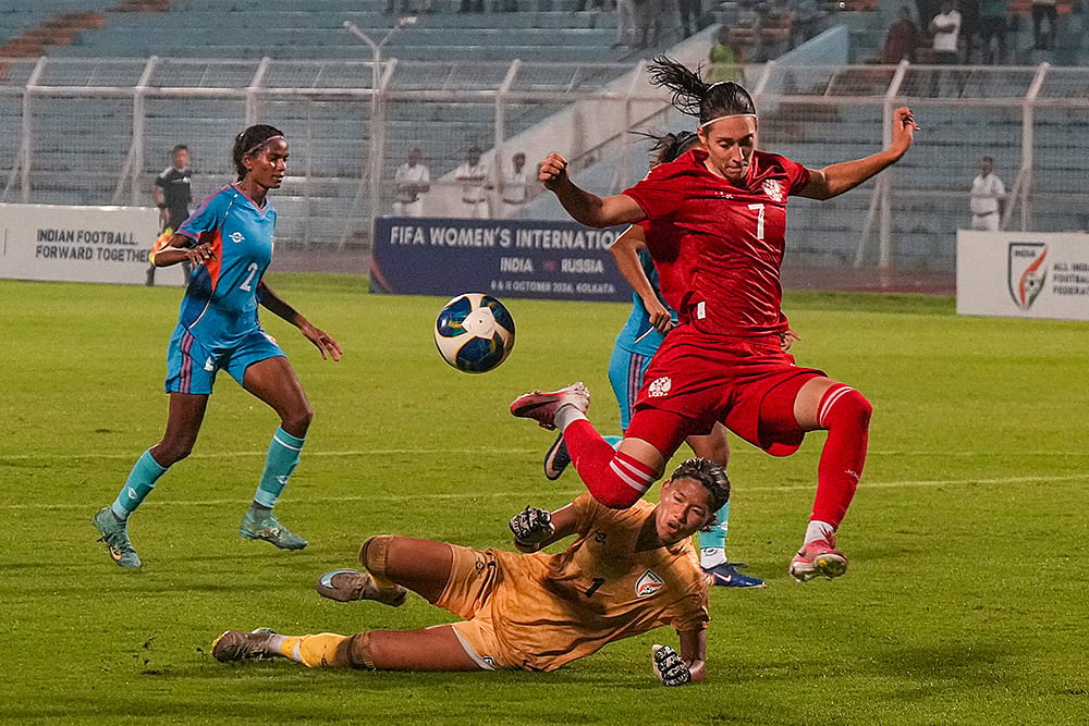 India vs Russia Womens International Friendly Soccer Match