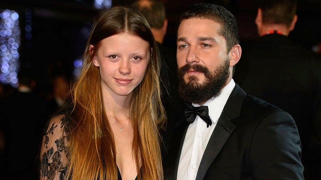Mia Goth, left, and Shia LaBeouf appear at the premiere of the film "Fury," during the BFI London Film Festival, in central London, on Oct. 19, 2014 - Photo by Jonathan Short/Invision/AP, File)